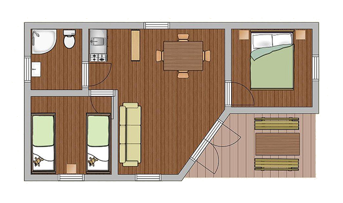 Plan chalet 4-6 personnes