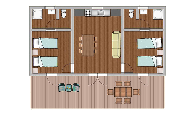 Plan chalet confort