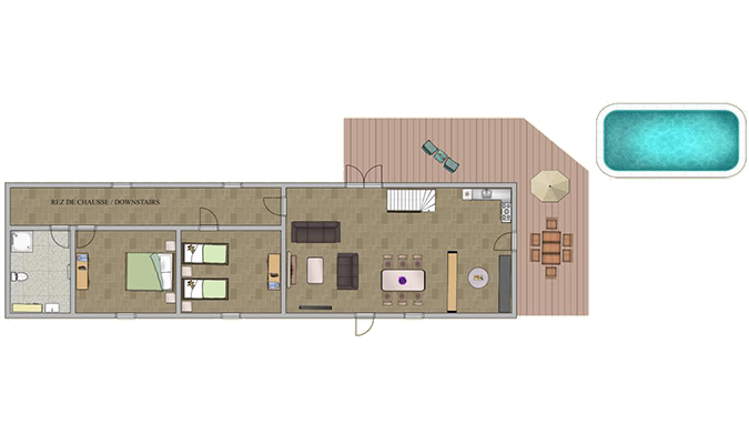 Plan du gîte